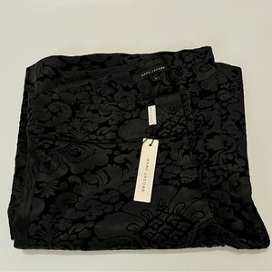 Marc Jacobs Velvet Burnout Brocade Print Wide Leg Trouser Pants 6 Brand New NWT